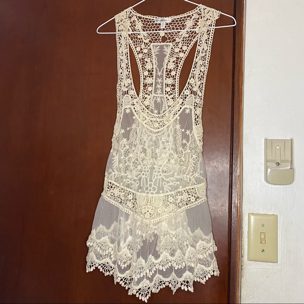Roommates Sheer tank top